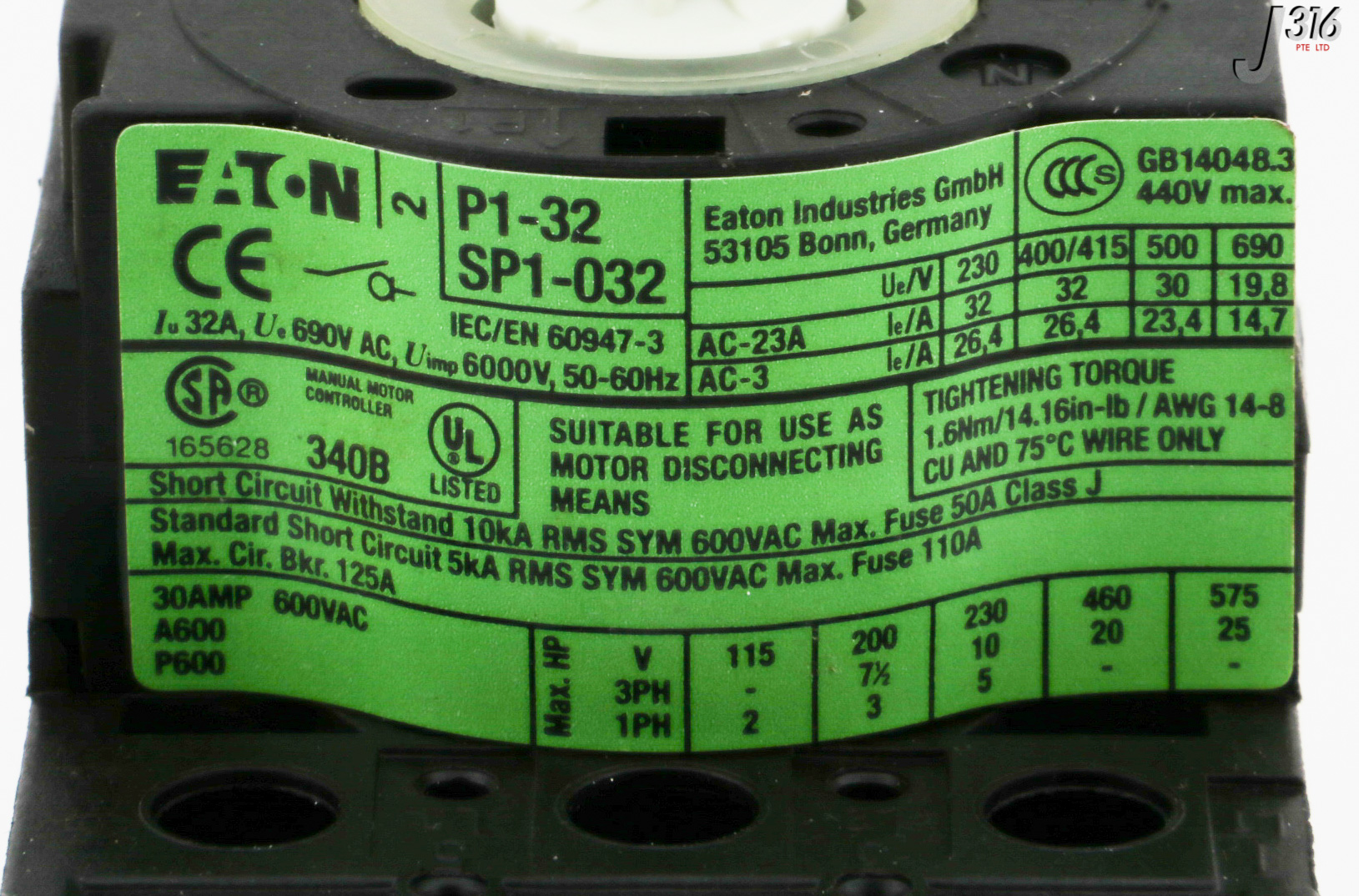 31513 EATON MAIN SWITCH (NEW) P1-32/EA/SVB | eBay